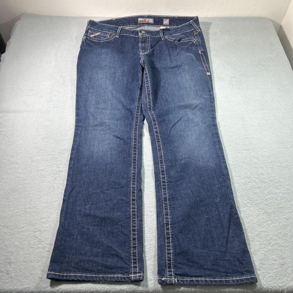 Ariat M4 FR Flame Resistant Baggy Boot Jeans 34 R 41x33 Relaxed Wide Loose CAT2